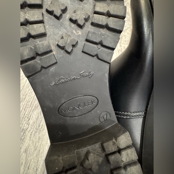 Moncler black knit Ginette rain boots - Picture 14 of 16